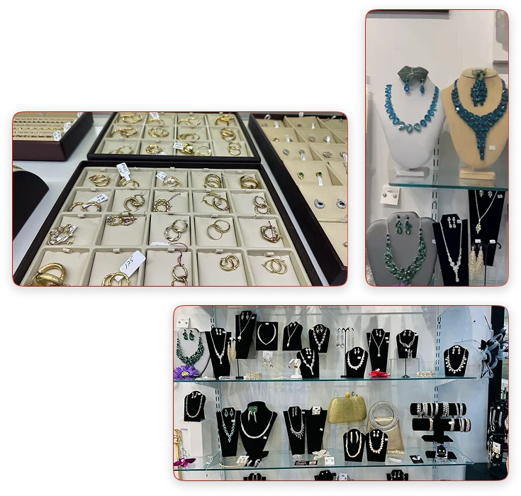  Sparkling diamond rings, gold jewelry, and custom fine jewelry available for sale and evaluation